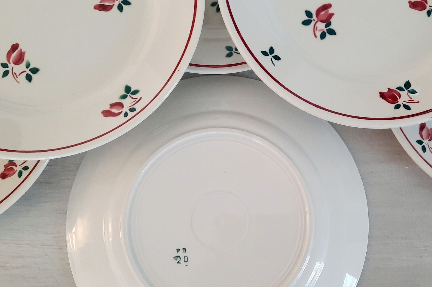 Lot De 5 Petites Coupelles Vintage En Faïence - Décor Olives Afibel - Multicouleur Brillant Pour Apéro Ou Déco