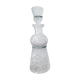 Decanter in crystal and tin accompanied by its cap