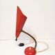 Lampe de table rouge italienne du milieu du siècle, années 1950
