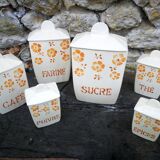 Série de 6 pots à épices