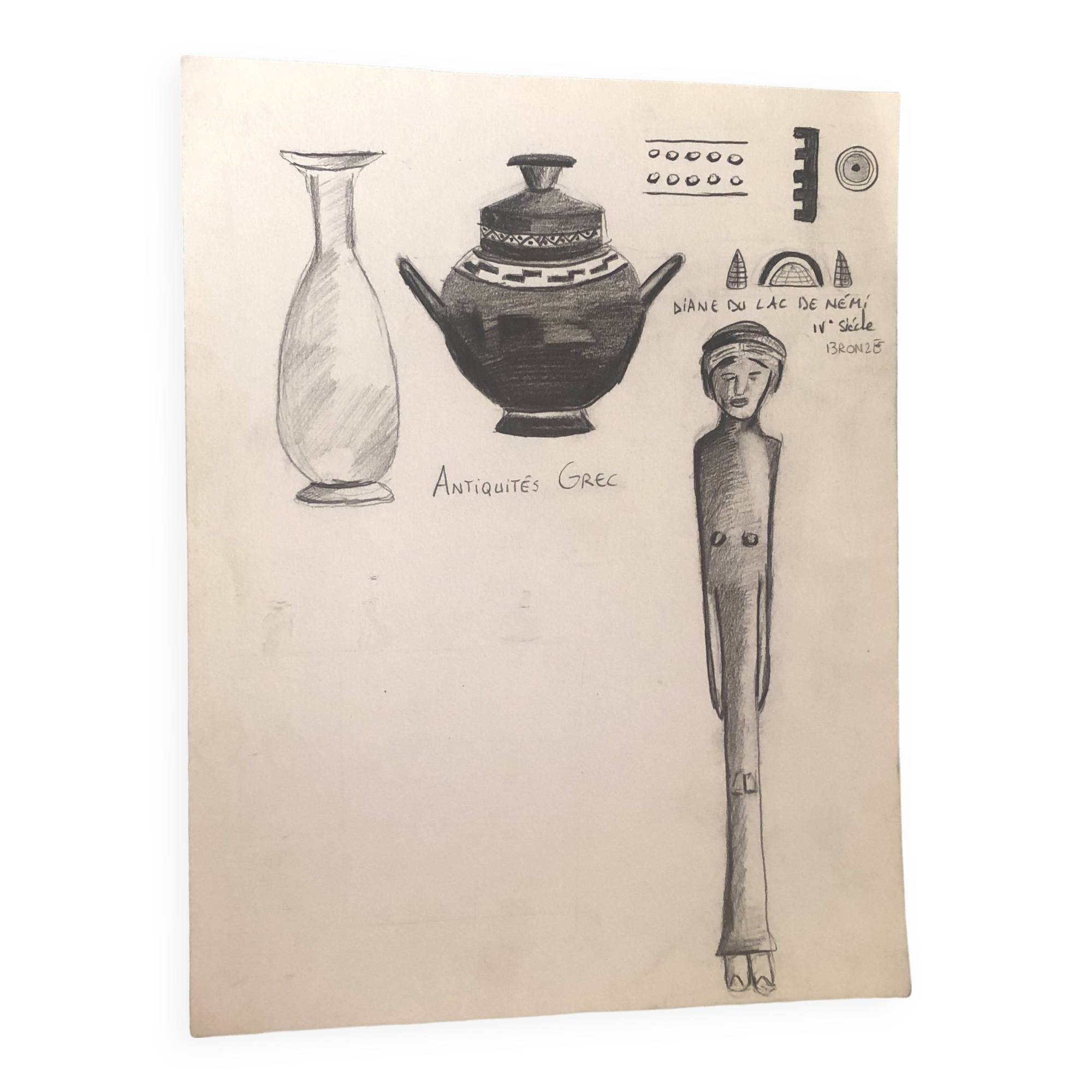 Greek art illustration