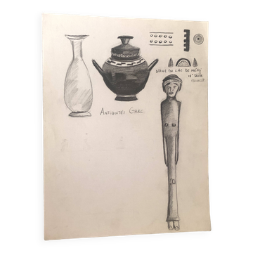 Greek art illustration