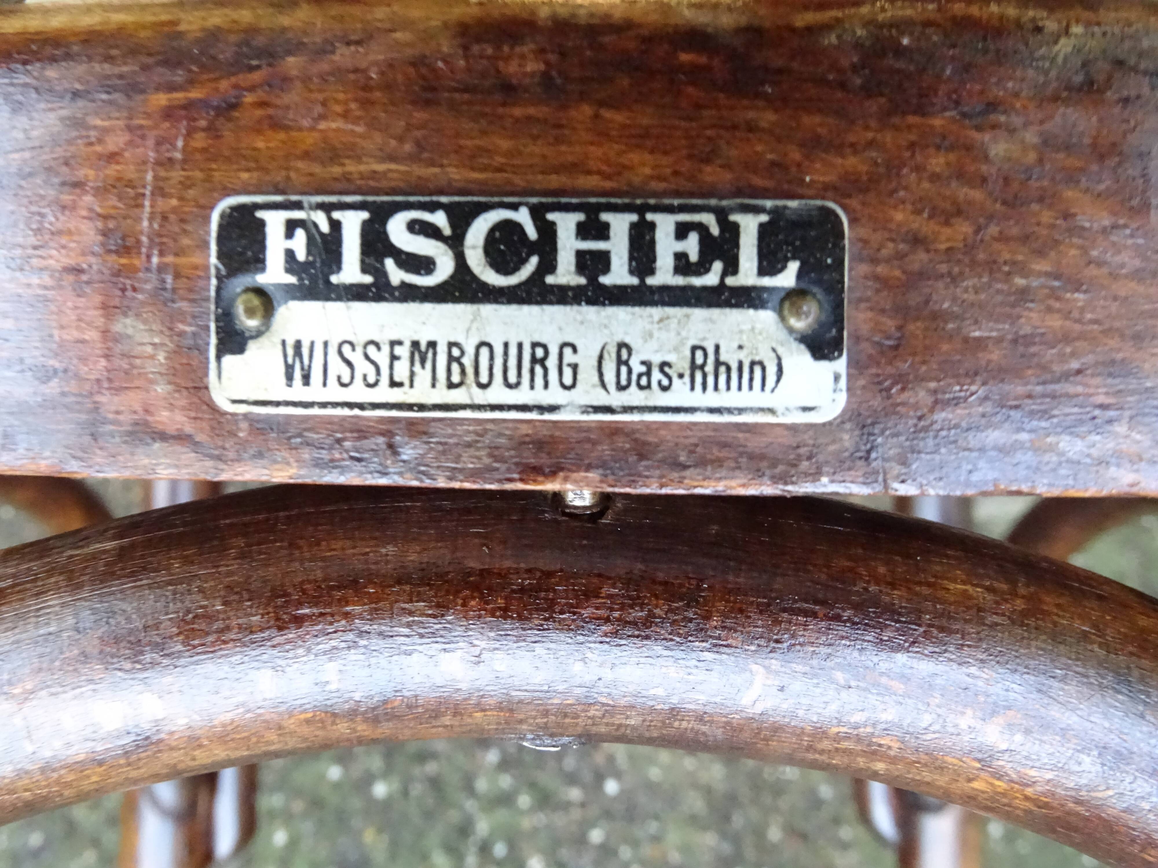 Bistrot Fischel chair seat wood 1930