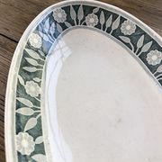 Ravier ceramic flowered Creil and Montereau