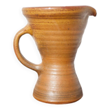 Vintage pitcher, vintage jug, pottery signed Paul Igom Bavil?, artisanal pottery, carafe, vase