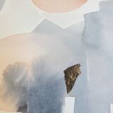 Watercolor paintings abstract construction