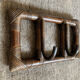 Vintage rattan coat rack 70s