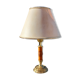 Wooden and brass bedside lamp arabesque Paris