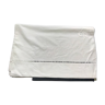 Drap ancien en coton blanc monogrammé  WS  2 X 2.60 m