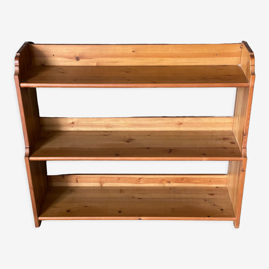 Three-level shelf in pine Ikea Leksvik Hylla 1999 | Selency