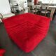 Togo Alcantara red sofa