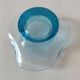Open-edged bubble glass bowl
