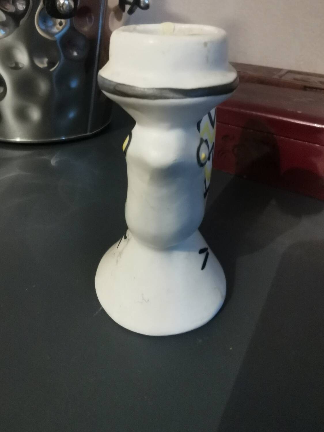 Rare jean de lespinasse ceramic lamp base
