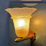Appliques en verre de Murano en laiton, ensemble de 2