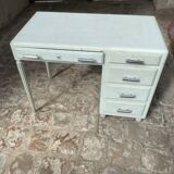 Bureau 1940 bois laqué vert amande
