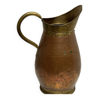 Large vintage copper and brass vase
