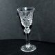 Series of 6 diamond cut crystal liqueur glasses Cristallerie Lorraine Lemberg 11cm