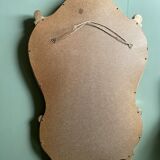 Golden resin shell mirror  46x75cm