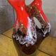 Vallauris Glazed Ceramic Pitcher Vase - Free Form H 22 cm