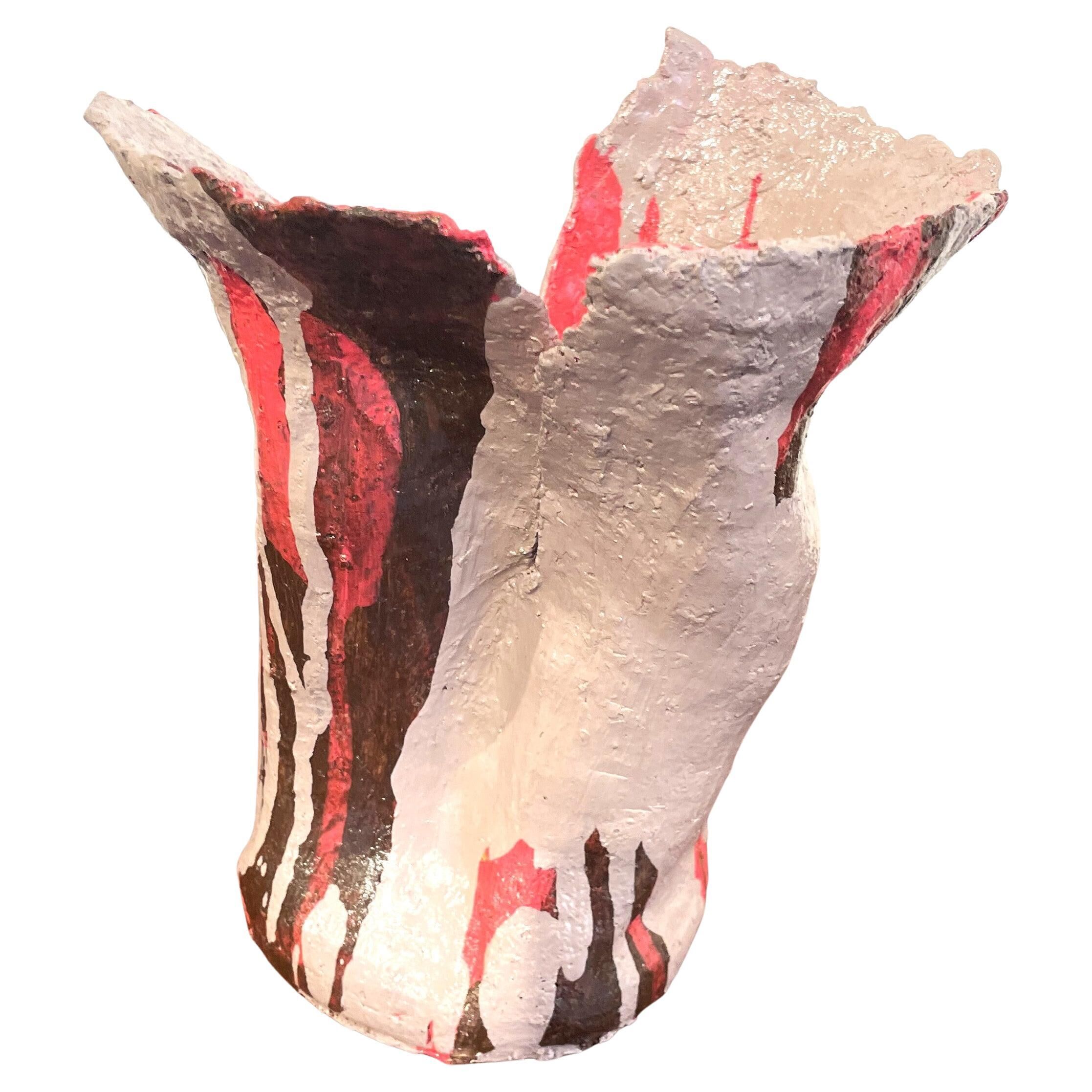 Grey pink ceramic by Rita Alaoui