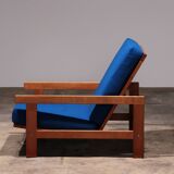 Hans J Wegner GE421 Getama Fauteuil relax en chêne avec dossier réglable