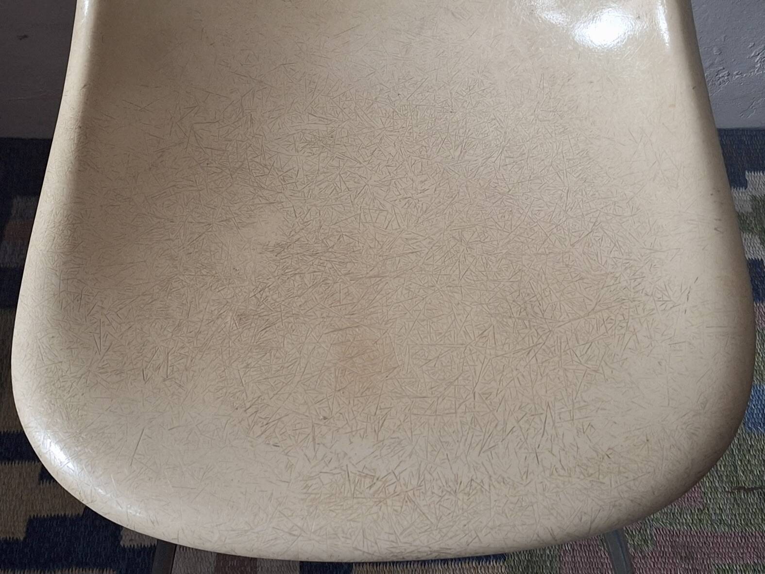 Early DSX fiberglass chair by Charles & Ray Eames for Herman Miller, 1950s