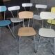 Lot de 9 chaises vintage en formica