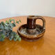 Vintage ceramic stoneware candle holder 1950