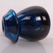 Hand-Blown Blue Glass Vase, Italy, 1960s