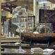 Trumeau Louis XV - late nineteenth - Romantic painting - 1m65x1m05