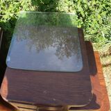 pair of art DECO oak bedside table