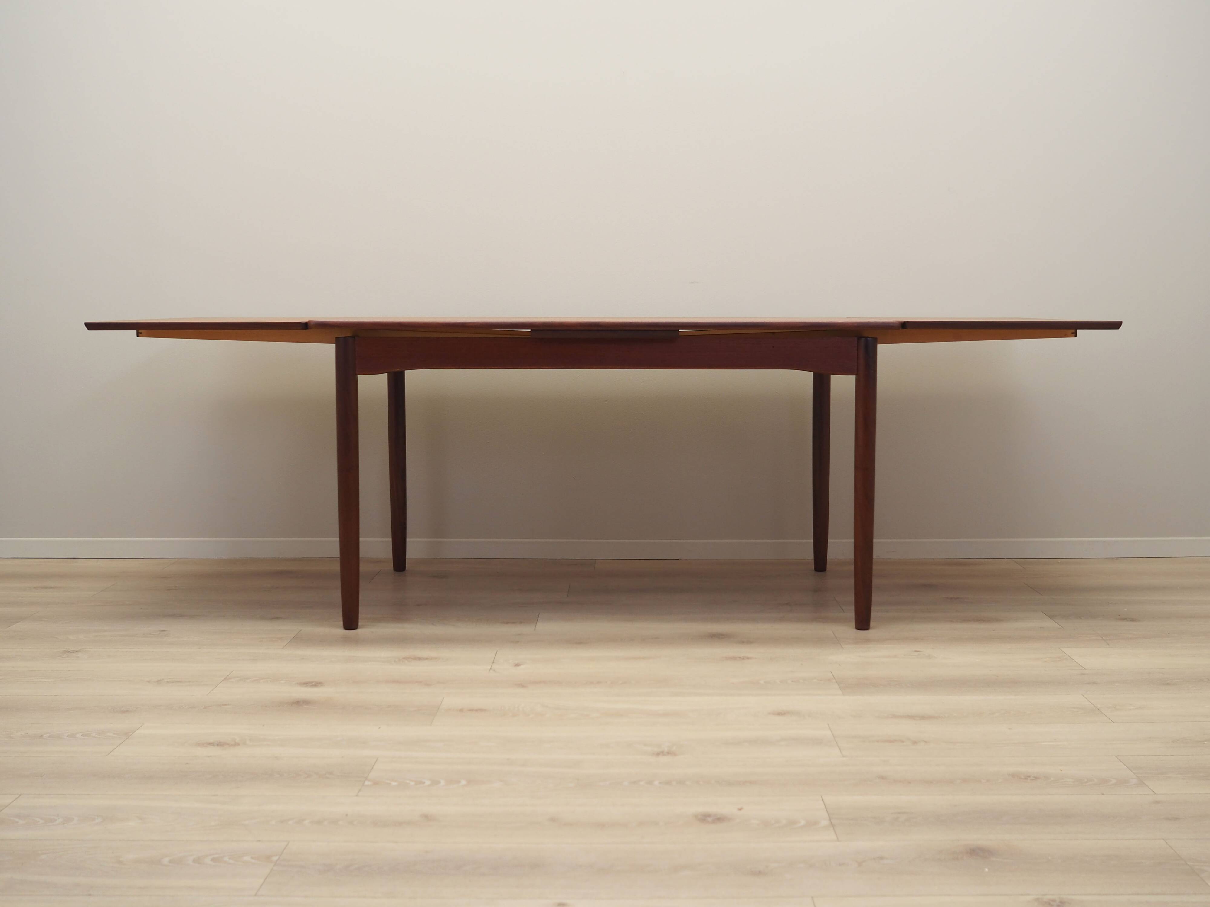 Teak table, Danish design, 1970s, production: Denmark