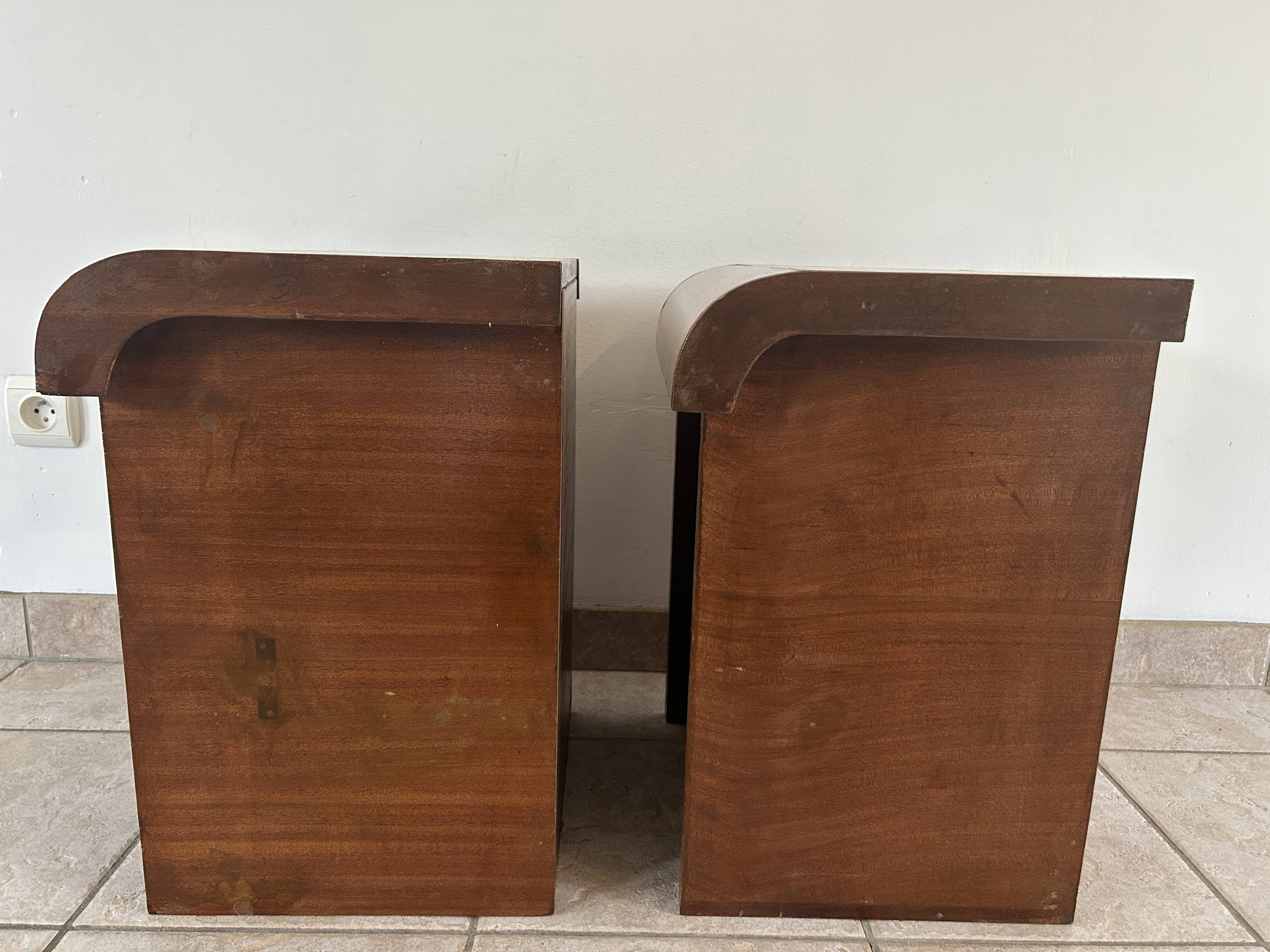 Pair of Art Deco bedside tables