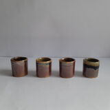 Set of 4 vintage sandstone coquetiers