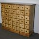 Vintage apothecary furniture in pine Netherlands 1950s