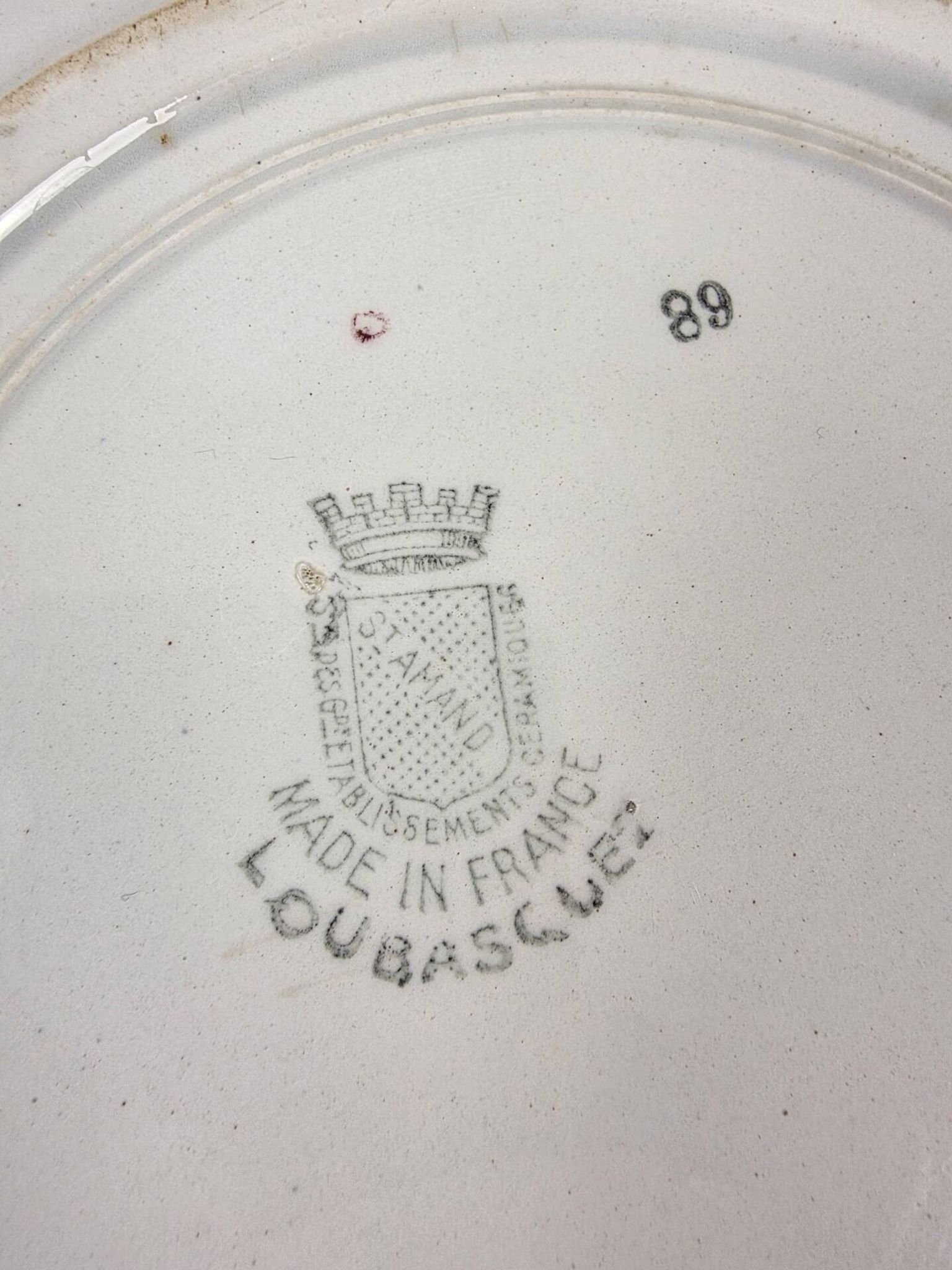 Soup tureen with lid Lou Basquez manufacture Saint-Amand
