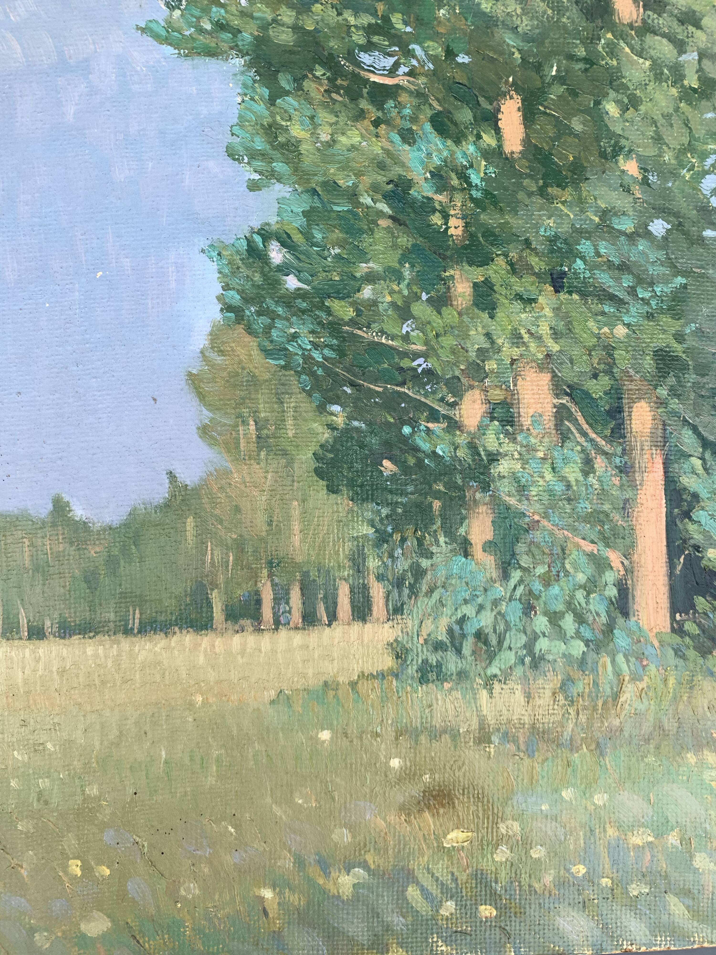 The clearing. Oil on cardboard 1920
