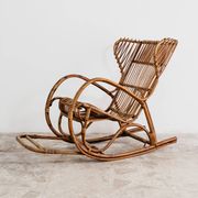 Fauteuil à bascule Rocking Chair design français vintage modernariato