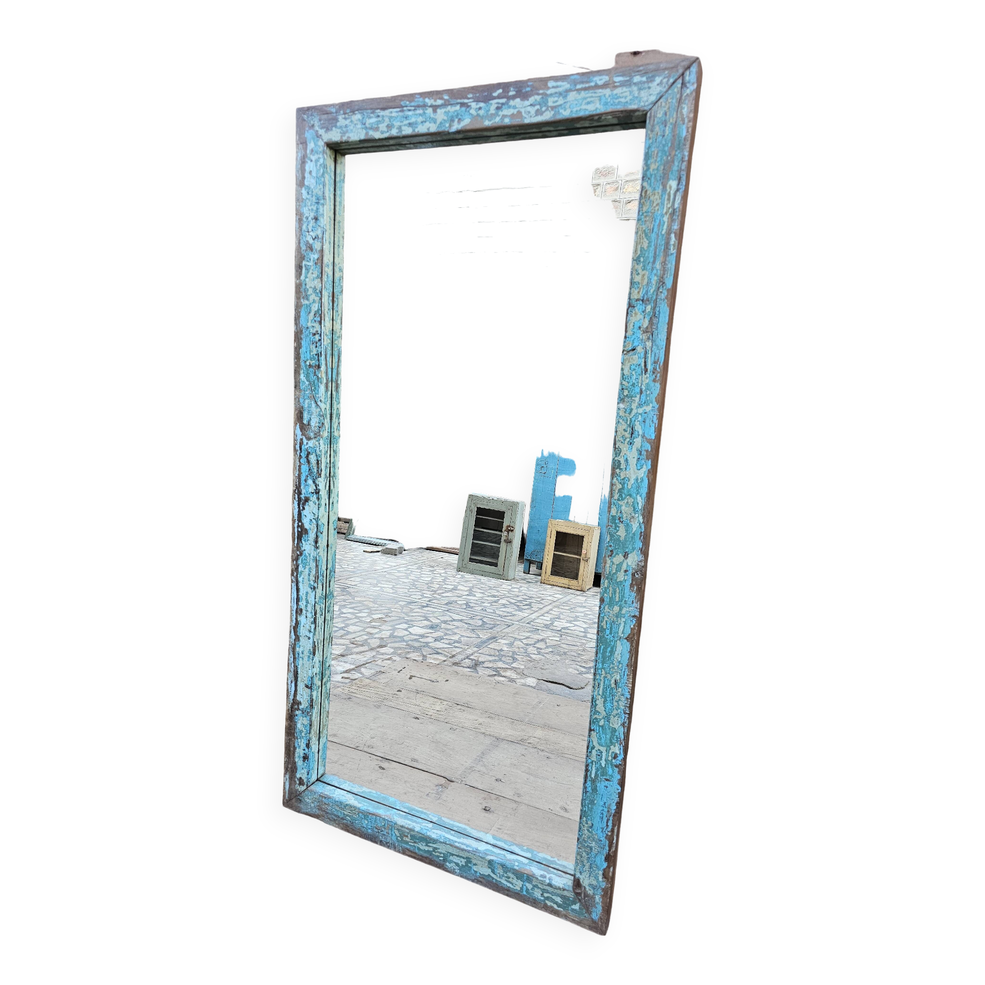 Teak mirror from Burma