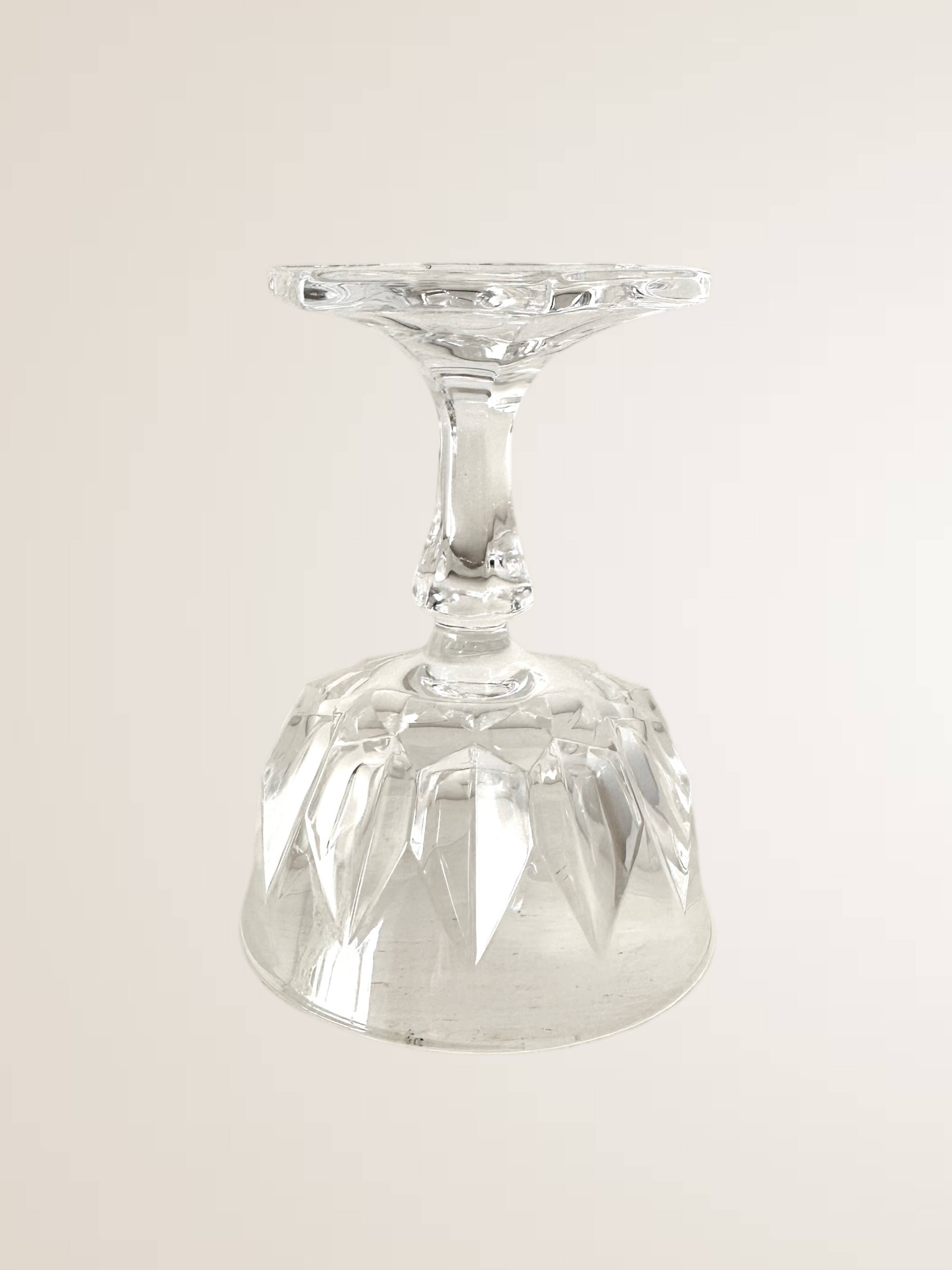 Set of 5 glass liqueur glasses