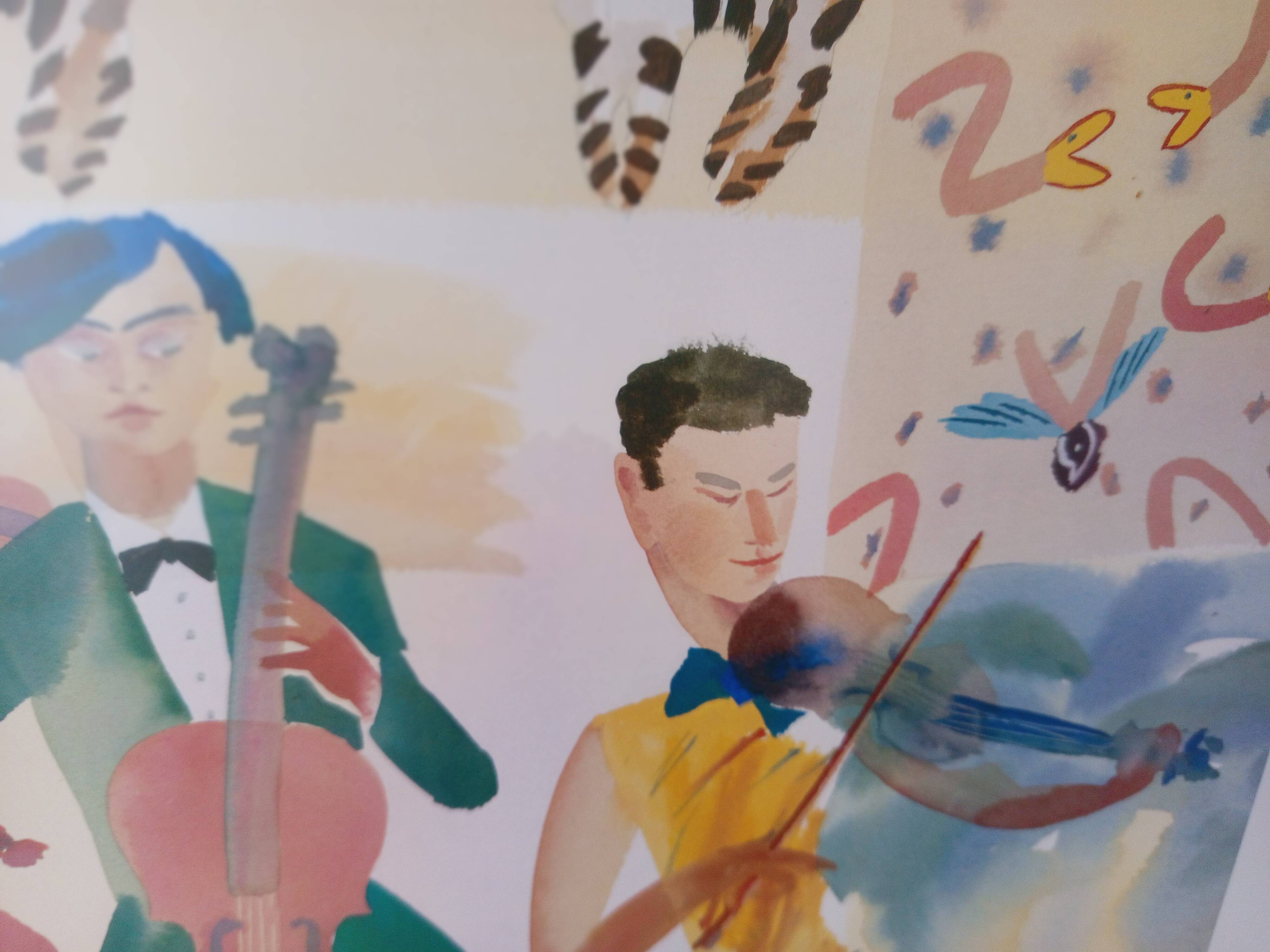 Nick Orsborn — Quartet — Vintage British Art Print, 1986
