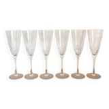 Flutes a champgne thomas webb - cristal - modèle roméo - vintage