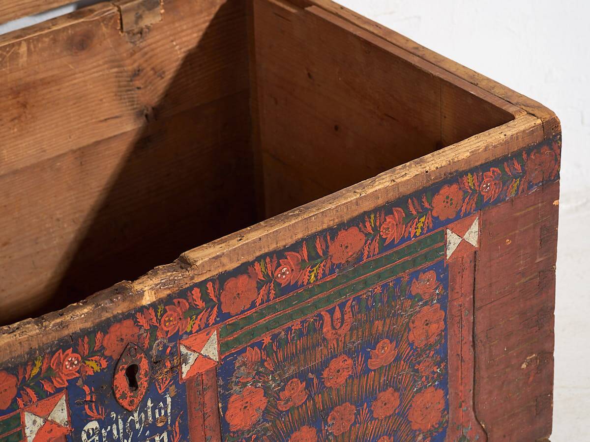Antique solid wood trunk (circa 1913)
