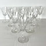 11 verres à vin Saint-Louis modèle "Cerdagne"