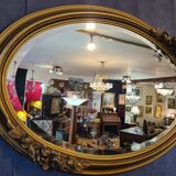Art Deco oval mirror