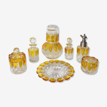 Art Deco Toilet Set By Val Saint Lambert - Luxval