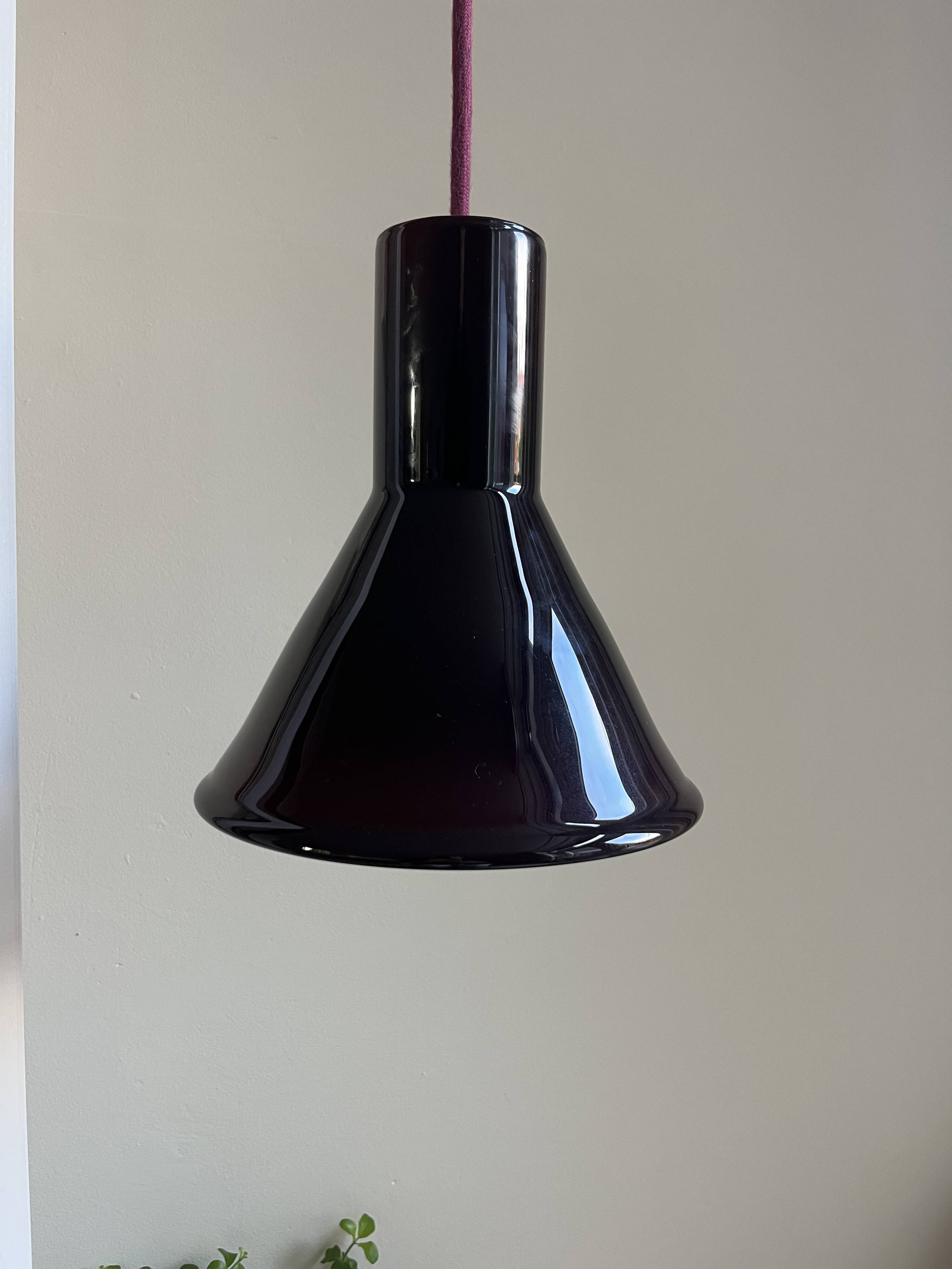 Vintage Holmegaard P&T Pendant - Michael Bang - Danish design lamp