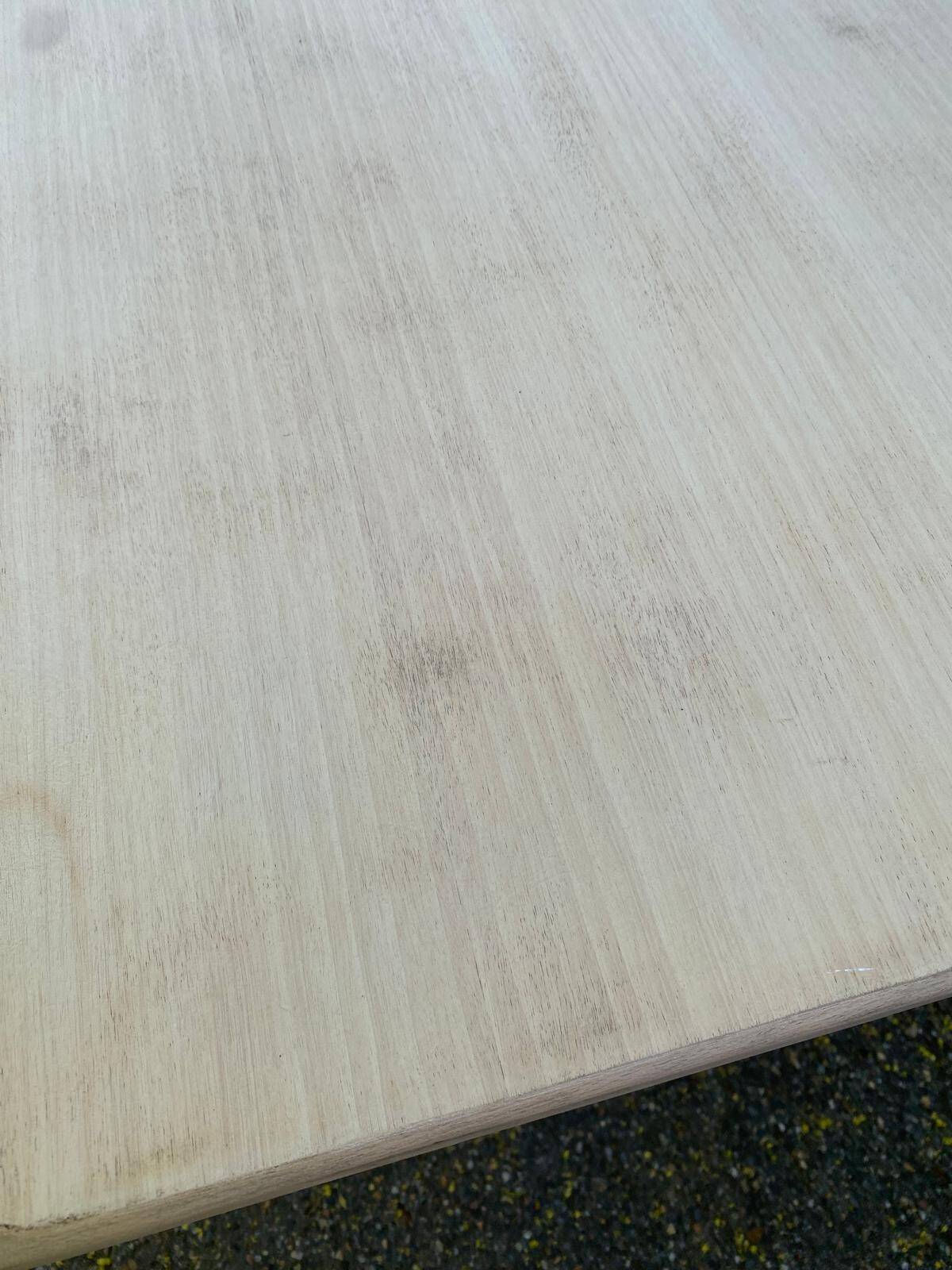Renovated monastery dining table in ash, 180cm.
