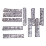 Set of vintage cut crystal knife holders