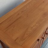 Elm sideboard Maison Regain, 80's